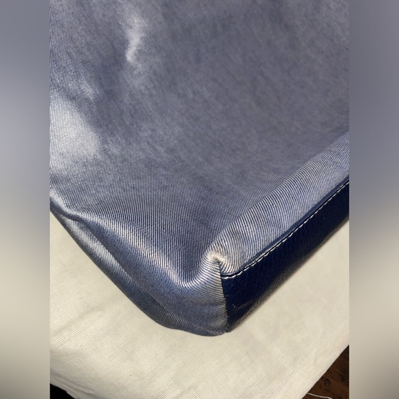 Authentic Vintage Hunting World Leather & Denim Tote/Handbag - Picture 14 of 15